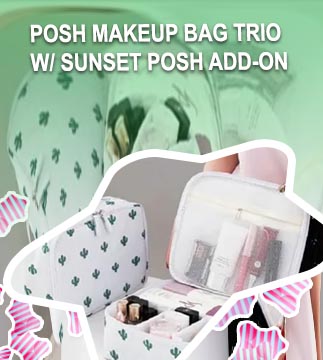 Double sided makeup bag