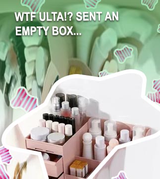 Empty make up box